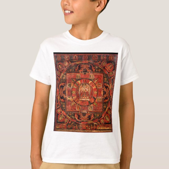 Camiseta Mandala budista da piedade (Frente)