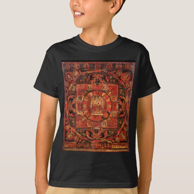 Camiseta Mandala budista da piedade (Frente)