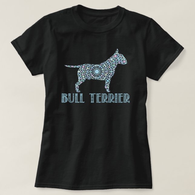 Camiseta Mandala Bull Terrier T-Shirt (Frente do Design)