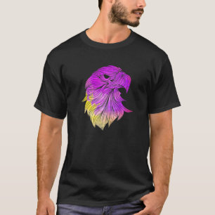 Camiseta Mandala Cabeça de Águia Zen Yoga Om Meditação Boho