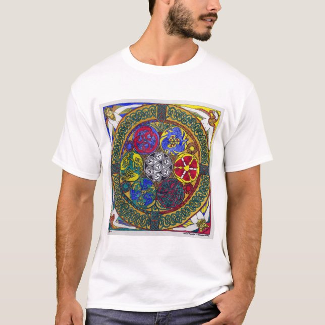 Camiseta Mandala celta 1 - ressurreição (camisa) (Frente)