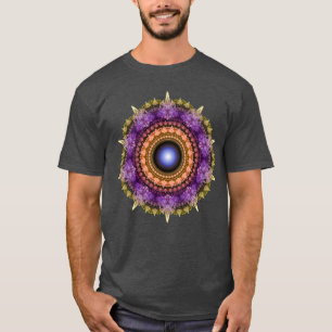 Camiseta Mandalá colorido fractal