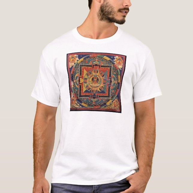 Camiseta Mandala de Amitayus. Escola tibetana do século XIX (Frente)