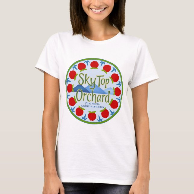 Camiseta Mandala de Apple - azul (Frente)