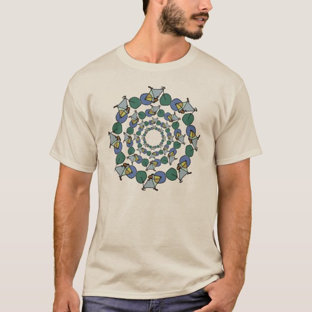 Camiseta mandala de bicicletas (Frente)