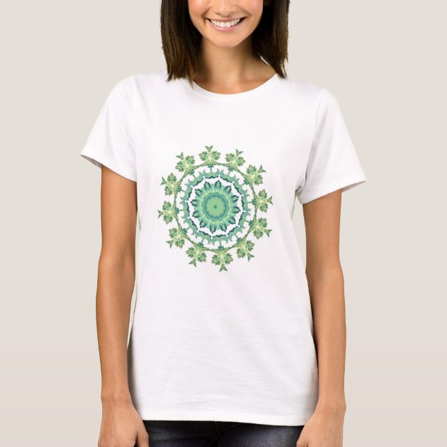 Camiseta Mandala de Conchas do Mar (Frente)