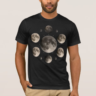 Camiseta Mandala de Fases Lunares Astronomia Arte Celestial