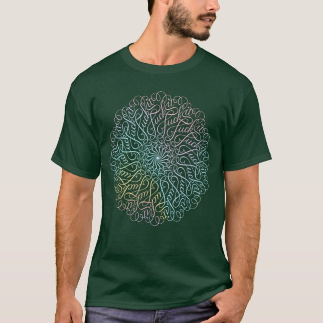 Camiseta Mandala de palavrão ees amigas engraçadas (Frente)