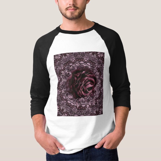 Camiseta Mandala de Rosa  (Frente)
