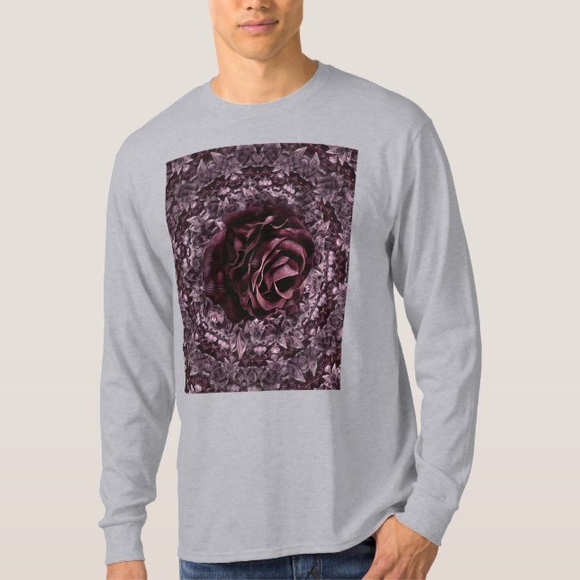 Camiseta Mandala de Rosa  (Frente)