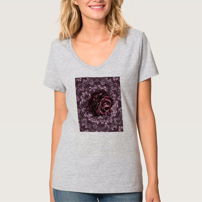 Camiseta Mandala de Rosa  (Frente)