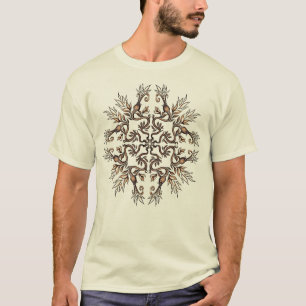Camiseta Mandala de Serpentes Art Nouveau - Arte Dark Acadd