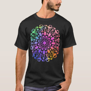 Camiseta Mandala Doutor Enfermeiro Registrado Rn Lpn Enferm