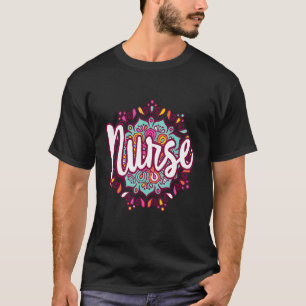 Camiseta Mandala Enfermeira Dia Apreciação Semana Enfermeir