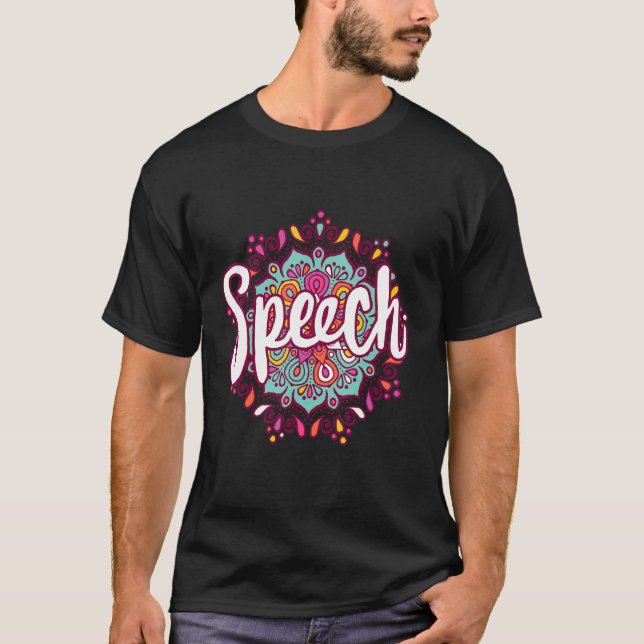 Camiseta Mandala Fala Fala Fala De Terapia Cuta Langu (Frente)