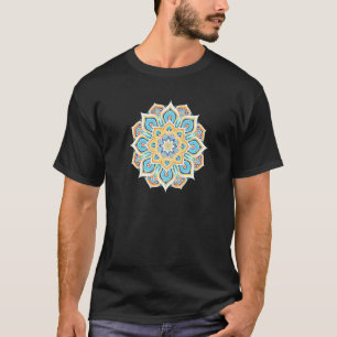 Camiseta Mandala Floral de Meditação Yoga Cura Espiritual