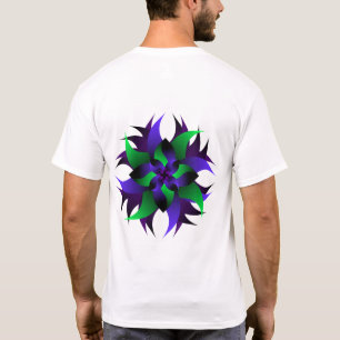 Camiseta Mandala Floral Sagrada – Simetria Floral Vibrante 