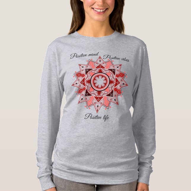 Camiseta Mandala Geométrica, Inspiração (Frente)