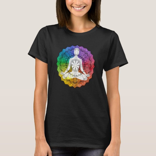Camiseta Mandala Geometry Spiritual Graphic (Frente)