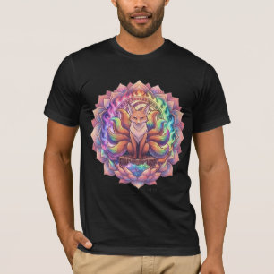 Camiseta Mandala Kitsune Raposa de Nove Caudas Arc