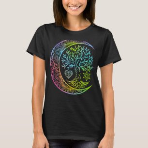 Camiseta Mandala Moon Chakra Tree Life
