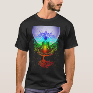 Camiseta Mandala Moon Chakra Tree Life
