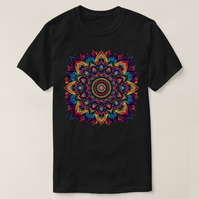 Camiseta Mandala Mystical Art (Frente do Design)