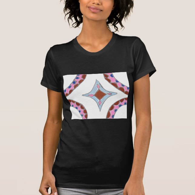 Camiseta Mandala Oil Painting Impressão (Frente)