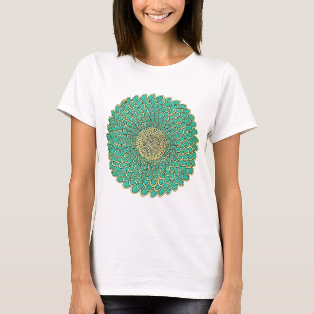 Camiseta Mandala para Senhoras (Frente)