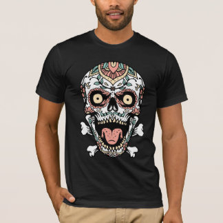 Camiseta Mandala Skull T-Shirt | Boho Gothic Skull Art Tee