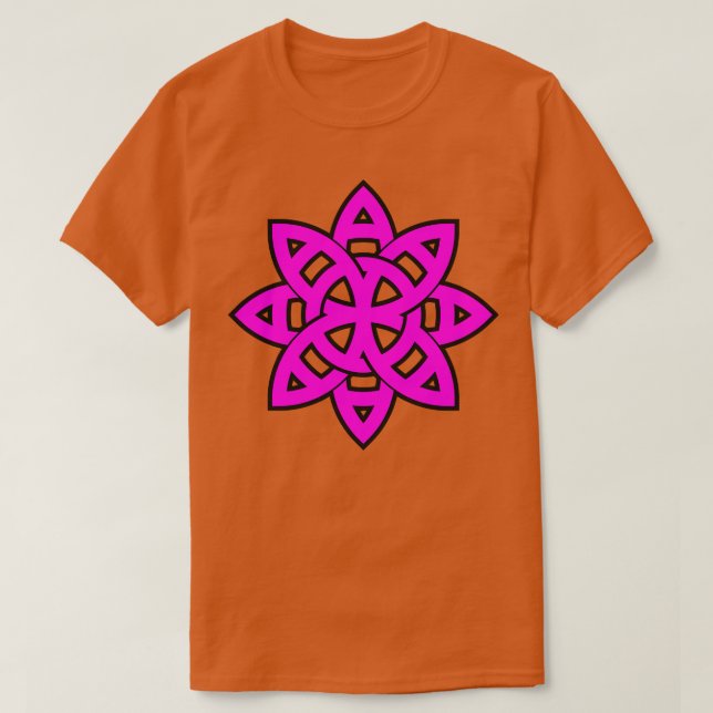Camiseta mandala trabalho de arte 2 (Frente do Design)