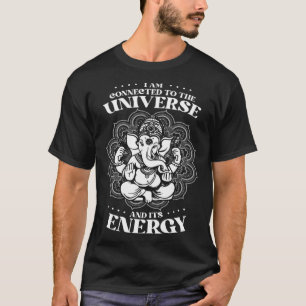 Camiseta Mandala Yoga Elefante Citação de Meditação Zen Bud