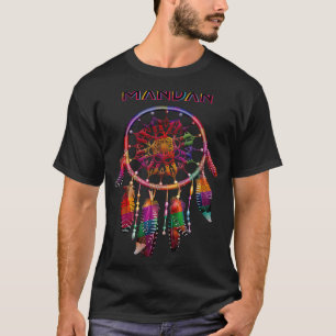 Camiseta Mandan Native American Colorful Dreamcatche