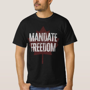 Camiseta Mandatar a liberdade   Comboio da Liberdade do Can