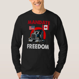 Camiseta Mandate Freedom Ua Canada Flag Freedom Convoy 2022
