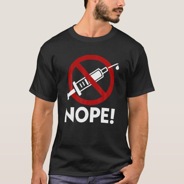 Camiseta Mandato Anti-Vax Sem Vacina Forçada (Frente)