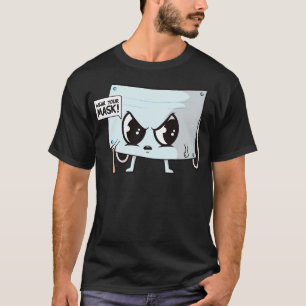 Camiseta Mandato de máscara engraçado