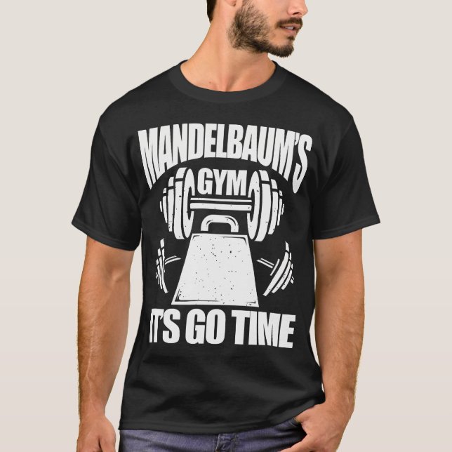 Camiseta Mandelbaums Gym Encantando Malhação Engraçado Body (Frente)