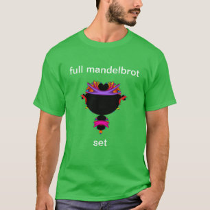 Camiseta Mandelbrot de cheio, em T-Shirt preto e roxo
