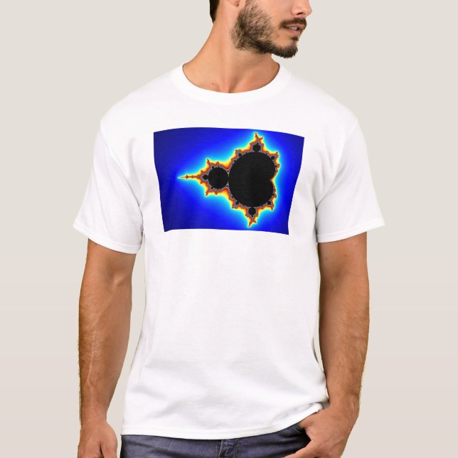 Camiseta Mandelbrot original ajustou 03 - Fractal (Frente)