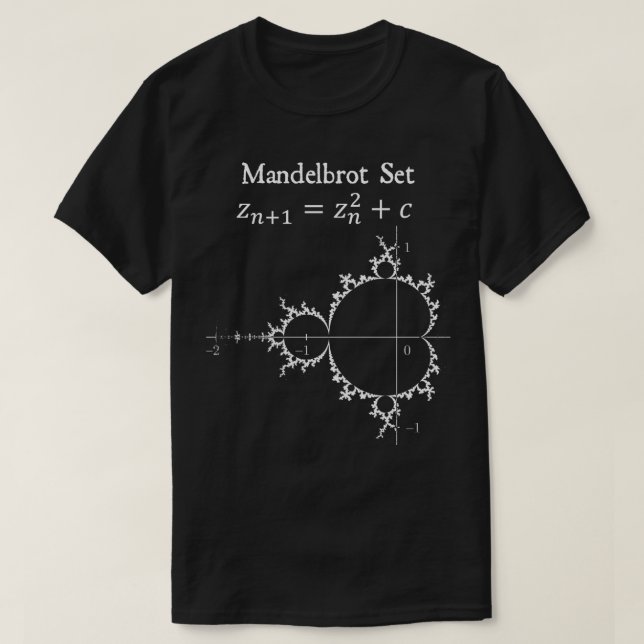 Camiseta Mandelbrot Set Chaos Butterfly Physics Math Teache (Frente do Design)