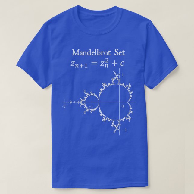 Camiseta Mandelbrot Set Fractal Chaos Theory Math Physics D (Frente do Design)