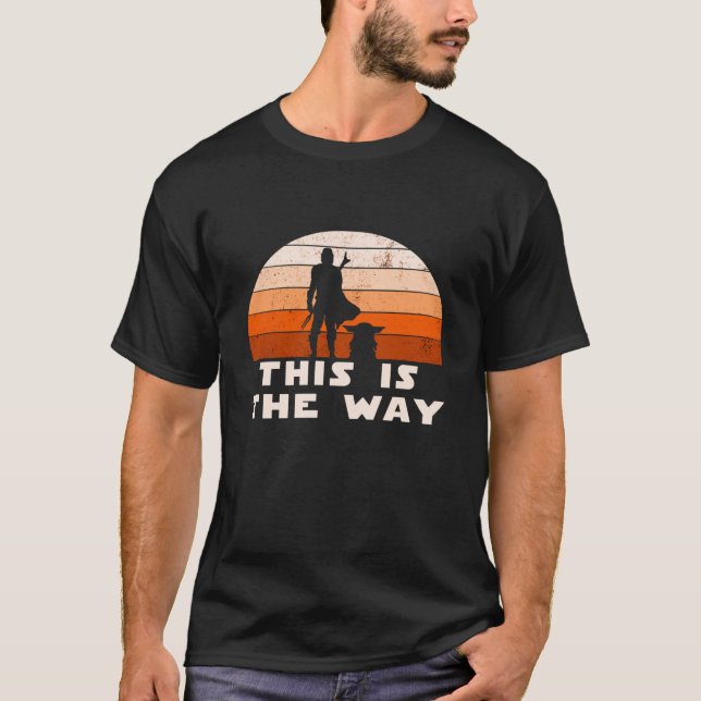 Camiseta Mando Retro Este é o caminho e o bar (Frente)