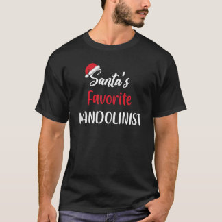 Camiseta Mandolim de Natal Mandolinista Favorito