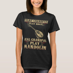 Camiseta Mandolin Lover Mens Alguns Jogam Bingo Verdadeiros