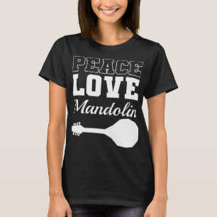 Camiseta Mandolin Lover Peace Love Mandolin Maestro 1
