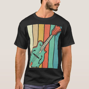 Camiseta Mandolin Lover Player Funky Retro Bluegrass Mandol