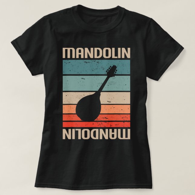 Camiseta Mandolin Lover Retro Vintage Classic (Frente do Design)