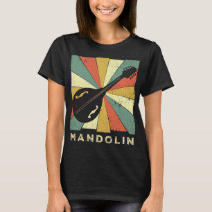 Camiseta Mandolin Lover Vintage Leitor de Música Mandolin