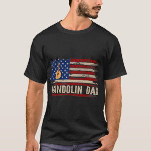 Camiseta Mandolin Lover Vintage Mandolin Pai americano F